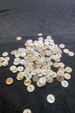 10 mm Çift Delikli Düğme Doğal Taş (30 Adet)