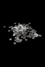 10 mm Çift Delikli Metal Pirinç Pul Payet (30 Gr 85 Adet)
