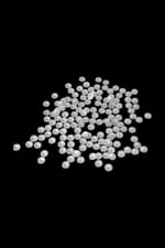 10 mm Gümüş Yuvarlak Çizgi Desenli Dikme Taş (150 Adet)