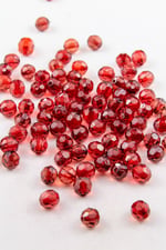10 mm Güzel Bordo Akrilik Boncuk Aksesuar Takı Malzemesi (25 Gram)