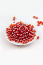 10 mm Kırmızı Akrilik Boncuk Aksesuar Takı Malzemesi (25 Gram)