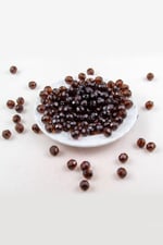 10 mm Koyu Kahve Akrilik Boncuk Aksesuar Takı Malzemesi (25 Gram)