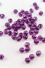 10 mm Koyu Mor Akrilik Boncuk Aksesuar Takı Malzemesi (25 Gram)