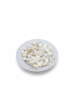 10 mm Krem Yandan Delikli Pul Boncuk ( 40 adet )