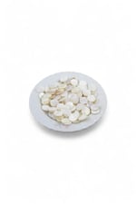 10 mm Krem Yandan Delikli Pul Boncuk ( 40 adet )