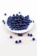 10 mm Lacivert Akrilik Boncuk Aksesuar Takı Malzemesi (25 Gram)