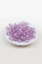 10 mm Morumsu Lila Akrilik Boncuk Aksesuar Takı Malzemesi (25 Gram)
