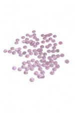 10 mm Pembe Çizgi Desenli Yuvarlak Dikme Taş (150 Adet)