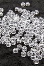 10 mm Şeffaf Akrilik Boncuk Aksesuar Takı Malzemesi (25 Gram)