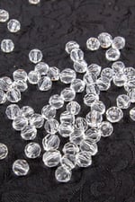 10 mm Şeffaf Akrilik Boncuk Aksesuar Takı Malzemesi (25 Gram)