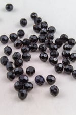 10 mm Siyah Akrilik Boncuk Aksesuar Takı Malzemesi (25 Gram)