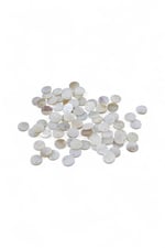 10 mm Yandan Delikli Krem Boncuk (40 Adet)