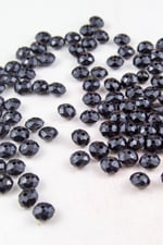 10 mm Yatsı Siyah Akrilik Boncuk Aksesuar Takı Malzemesi (25 Gram)