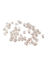 10x14 mm Damla Açık Bej Akrilik Boncuk (25 gr 34 Adet)