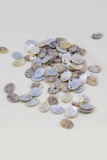 10x14 mm Yandan Delikli Oval Pul Doğaş Taş (20 Adet)