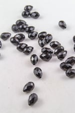 10x15 mm Siyah Damla Akrilik Boncuk Aksesuar (20 Gram)
