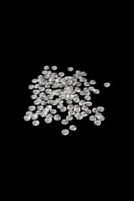 11 mm Gümüş Bombeli Metal Pul Payet (30 Gr 95 Adet)