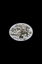 11 mm Gümüş Bombeli Metal Pul Payet (30 Gr 95 Adet)