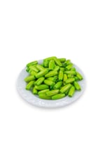 12 Mm Arpa Fıstık Yeşili (22X6 MM) Ahşap Boncuk 35 gr (70 ADET)