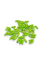 12 Mm Arpa Fıstık Yeşili (22X6 MM) Ahşap Boncuk 35 gr (70 ADET)