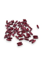 12 Mm Arpa Koyu Bordo (22X6 MM) Ahşap Boncuk 35 gr (70 ADET)