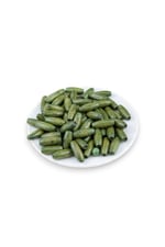 12 Mm Arpa Koyu Fıstık Yeşil (22X6 MM) Ahşap Boncuk 35 gr (70 ADET)