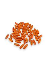 12 Mm Arpa Koyu Turuncu (22X6 MM) Ahşap Boncuk 35 gr (70 ADET)