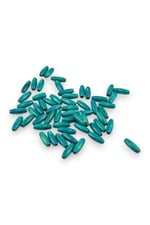 12 Mm Arpa Petrol Mavisi (22X6 MM) Ahşap Boncuk 35 gr (70 ADET)