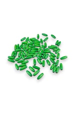 12 Mm Arpa Şeritli Türbe Yeşili (22X6 MM) Ahşap Boncuk 35 gr (70 ADET)