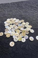 12 mm Çift Delikli Düğme Doğal Taş (20 Adet)