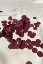 12 mm Fuşya Yandan Delikli Pul Payet 25 Gram (Tülbent, Oya, Havlu Malzemesi)