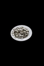 12 mm Gümüş Bombeli Pirinç Metal Pul Payet (30 Gr 60 Adet)