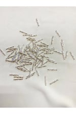 12 mm Gümüş Burgulu Boru Boncuk (50 Gr)