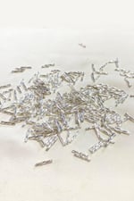 12 mm Gümüş Burgulu Boru Boncuk (50 Gr)