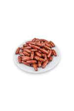 12 Mm Halka Desenli Bordo (22X6 MM) Ahşap Boncuk 35 gr (70 ADET)