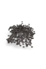12 mm Kar Tanesi Desenli Metal 20 Adet (Küpe Aparatı, Bileklik Ucu, Broş Aksesuar)