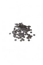 12 mm Koyu Gri Ortadan Delikli Pirinç Metal Pul Payet (30 Gr 60 Adet)