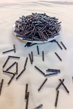 12 mm Siyah Burgulu Boru Boncuk (50 Gr)
