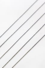 1,2 mm Siyah Top Zincir Aksesuar Takı Malzemesi 2 Metre