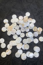 12 mm Yandan Delikli Sedef Boncuk (35 Adet)