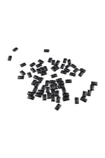 12X8 mm Siyah İçten Delikli Boncuk Aksesuar Takı Malzemesi (20 Adet)