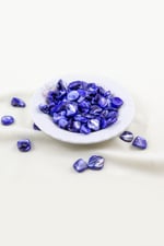 13x15 mm Yamuk Model Lacivert Doğal Taş Boncuk Takı, Aksesuar Malzeme (20 Adet)