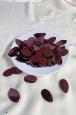 13x22 mm Damla Yandan Delikli Mürdüm Pul Payet 25 Gram (Tülbent, Oya, Havlu Malzemesi)