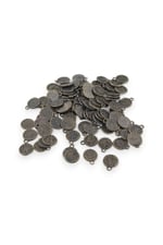 14 mm Osmanlıca Hat Modeli Paslanmaz Pirinç Metal Pul 10 Adet