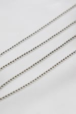 1,5 mm Gümüş Tırnak Makası Zincir Aksesuar Takı Malzemesi 2 Metre