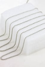 1,5 mm Gümüş Tırnak Makası Zincir Aksesuar Takı Malzemesi 2 Metre
