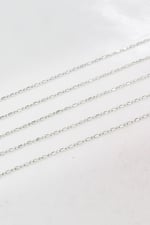 1,5 mm Gümüş Top Zincir Aksesuar Takı Malzemesi 2 Metre