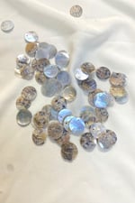 15 mm Yandan Delikli Düğme Doğal Taş (20 Adet)