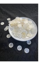 15 mm Yandan Delikli Sedef Boncuk (30 Adet)