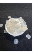 15 mm Yandan Delikli Sedef Boncuk (30 Adet)